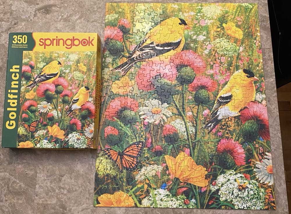 Goldfinch - Springbok puzzle collectible [Barcode 091683500123] - Main Image 2