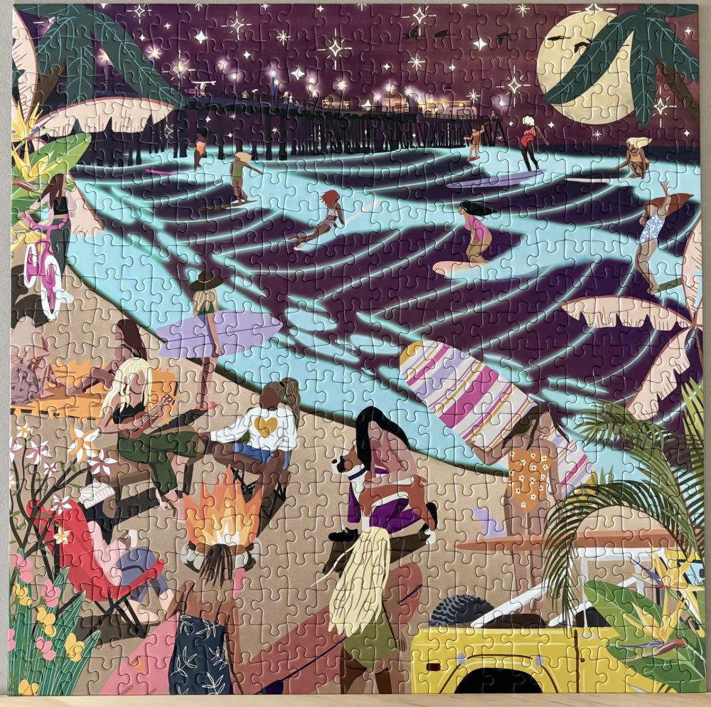 Full Moon Surf- GONE - Surf Shack Puzzles puzzle collectible - Main Image 2