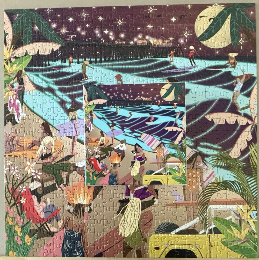 Full Moon Surf- GONE - Surf Shack Puzzles puzzle collectible - Main Image 3