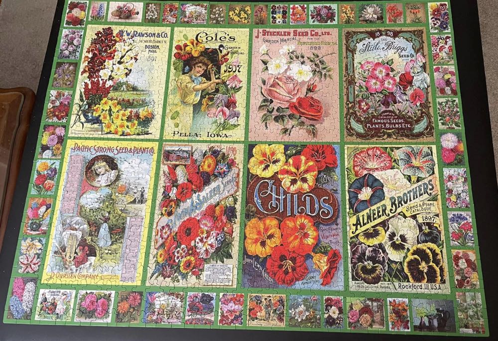 Garden Flowers - White Mountain Puzzles puzzle collectible [Barcode 724819265275] - Main Image 2