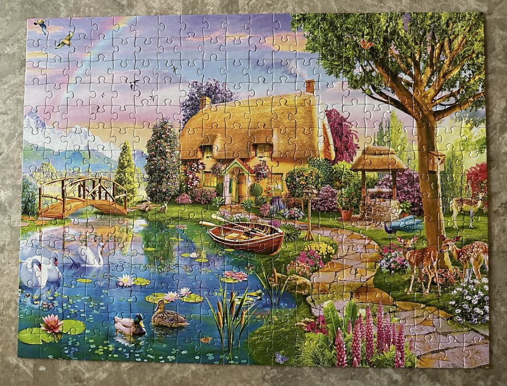 Lakeside Cottage - Rose Art puzzle collectible [Barcode 4895145418270] - Main Image 3