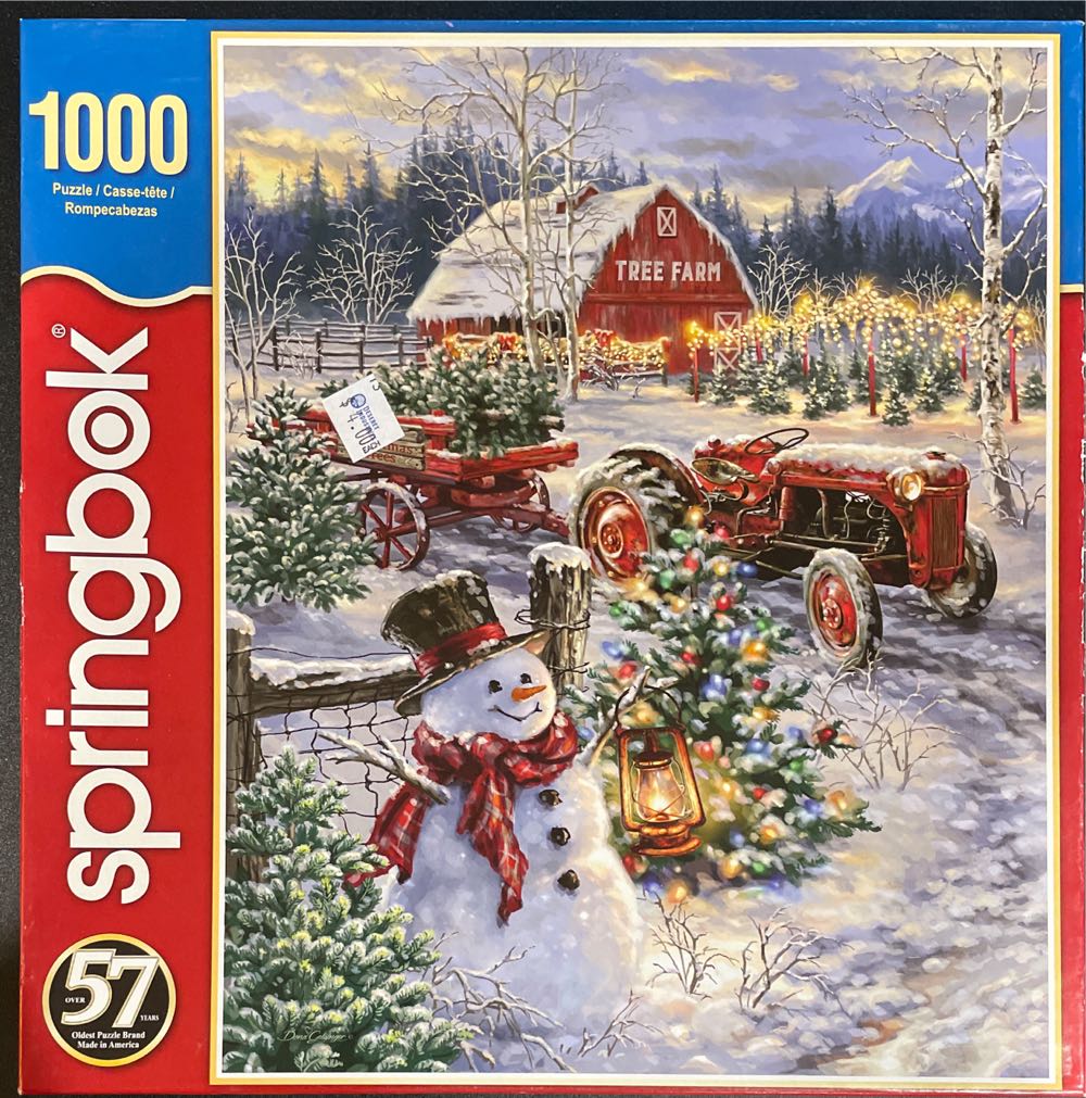 Christmas Tree Farm - Springbok puzzle collectible [Barcode 091683108855] - Main Image 2