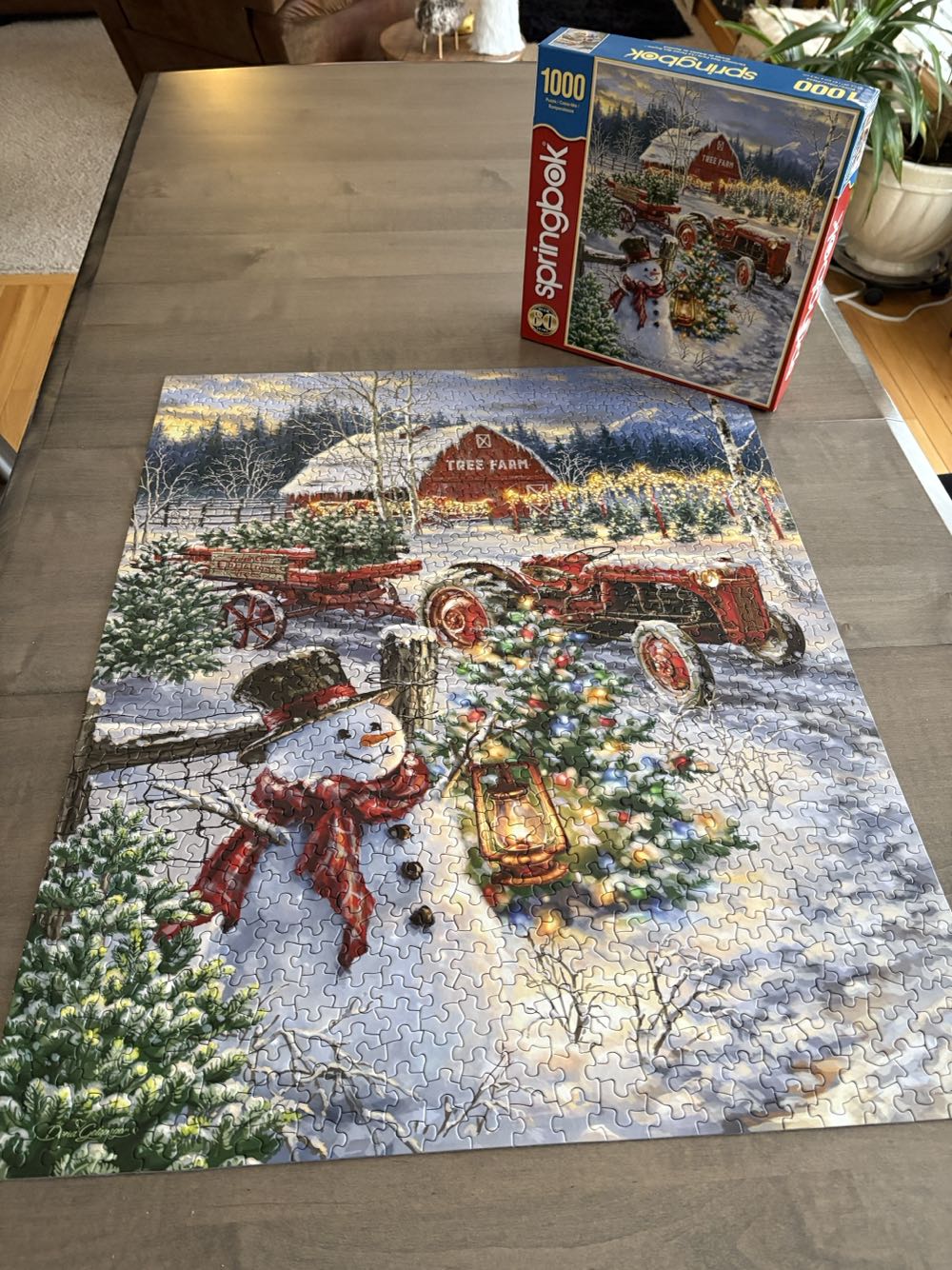 Christmas Tree Farm - Springbok puzzle collectible [Barcode 091683108855] - Main Image 4