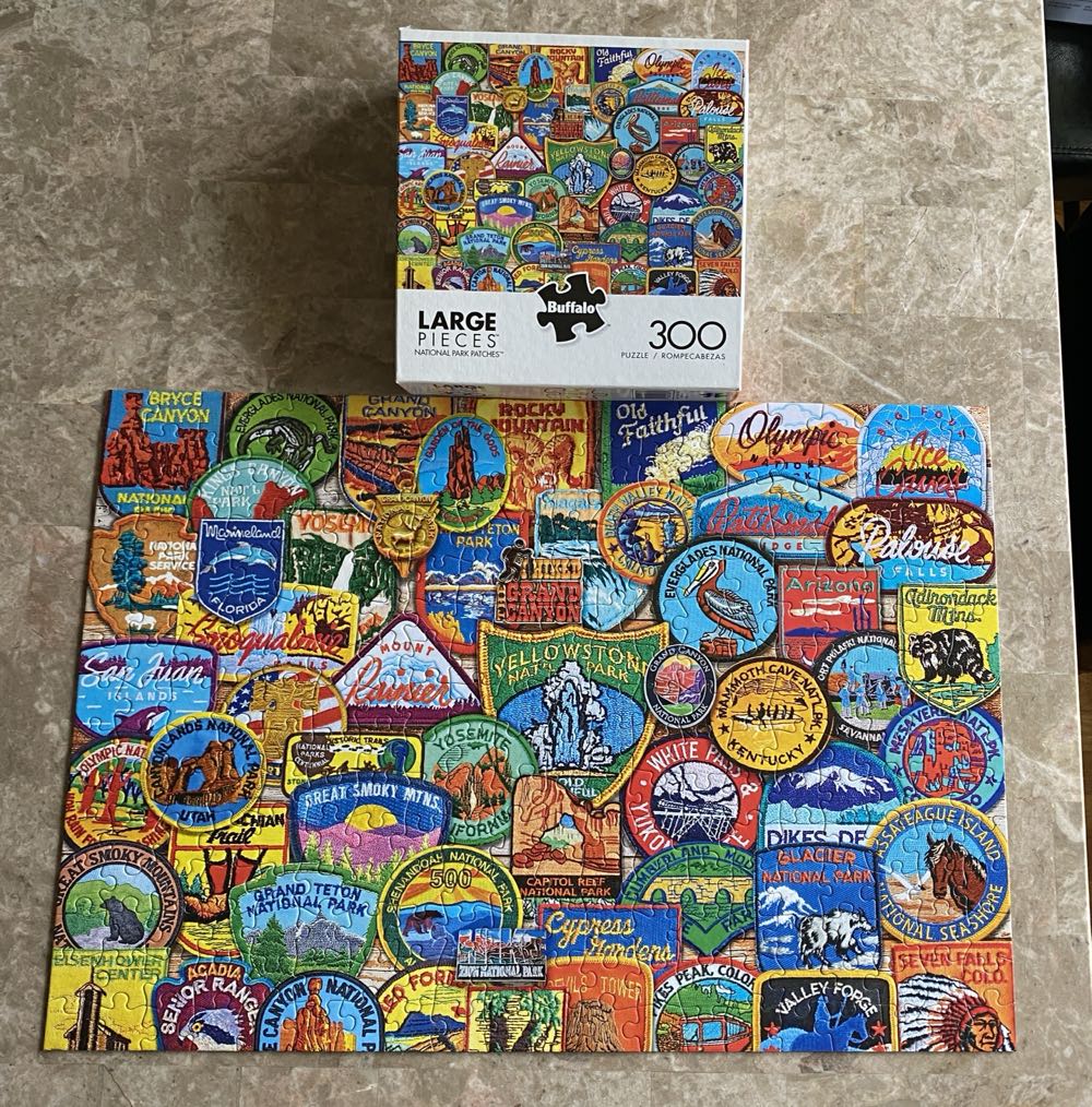 National Park Patches - Buffalo Games puzzle collectible [Barcode 079346025855] - Main Image 2