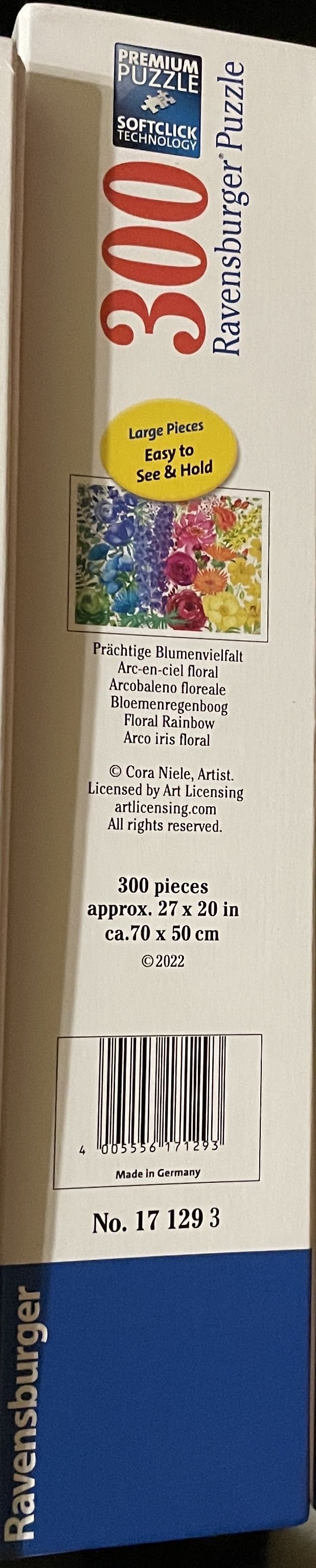 Floral Rainbow ✅🚫 - Ravensburger puzzle collectible [Barcode 4005556171293] - Main Image 3