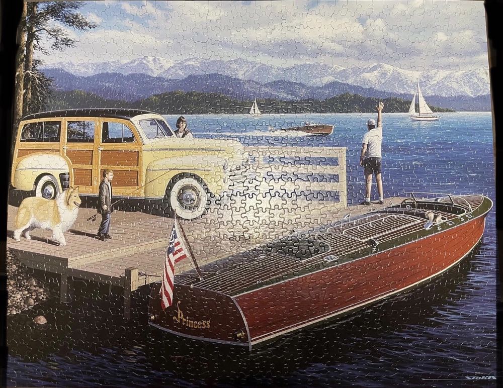 Lake Classics - 666, 8/16/24 - White Mountain Puzzles puzzle collectible [Barcode 724819250417] - Main Image 3