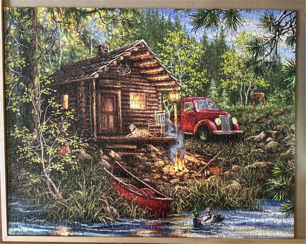 Cozy Cabin Life - Springbok puzzle collectible [Barcode 091683016013] - Main Image 2