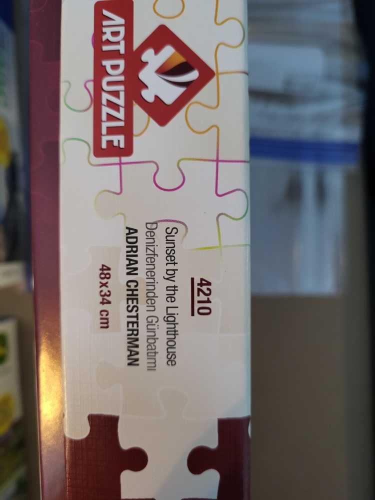 Sunset By The Lighthouse - Art Puzzle puzzle collectible [Barcode 8697950842105] - Main Image 3