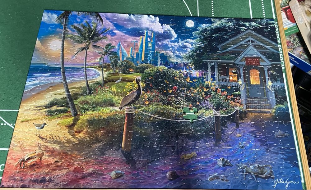 Beach Cabin Teresa Lilly  - Buffalo Games puzzle collectible [Barcode 079346221080] - Main Image 2