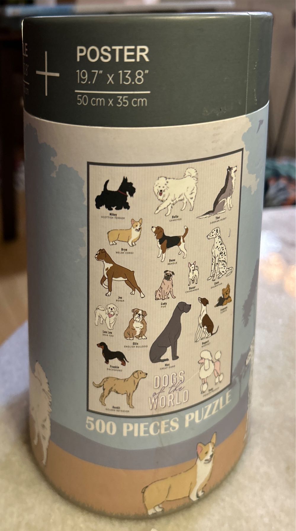 Dogs Of The World - Modern Expressions 🇺🇸 puzzle collectible [Barcode 049022202559] - Main Image 3