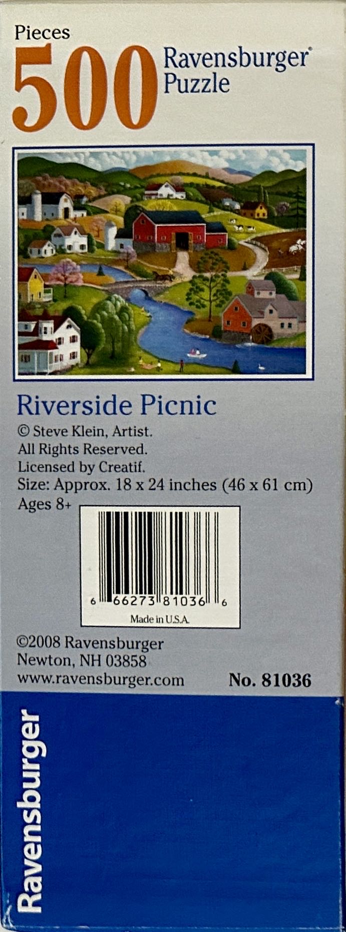  Riverside Picnic. - Jen  - Ravensburger puzzle collectible [Barcode 666273810366] - Main Image 2
