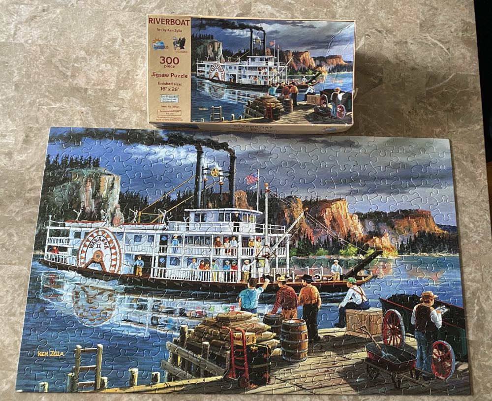 Riverboat - SunsOut puzzle collectible [Barcode 796780395213] - Main Image 2
