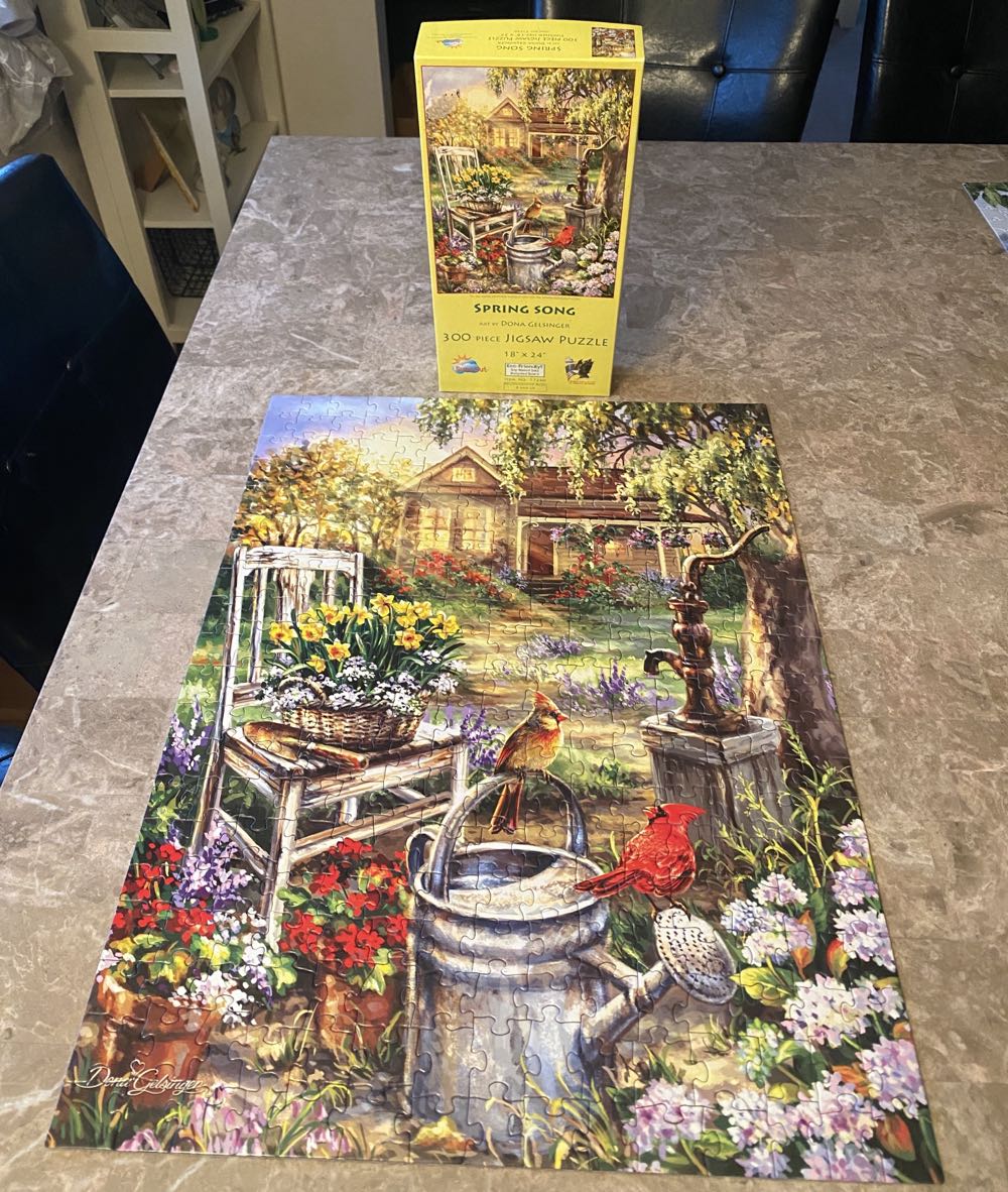 Spring Song - SunsOut puzzle collectible [Barcode 796780572607] - Main Image 2