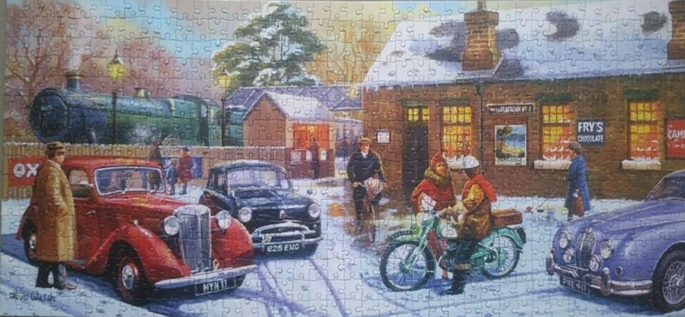 Christmas Eve At The Station - Gibsons puzzle collectible [Barcode 5012269040517] - Main Image 3