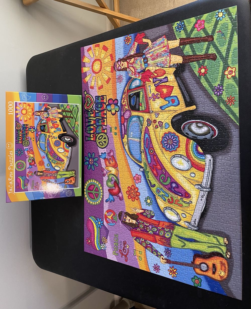 Peace And Love Pces Jigsaw Puzzle Jacarou - Jacarou Puzzles puzzle collectible [Barcode 034966226945] - Main Image 2