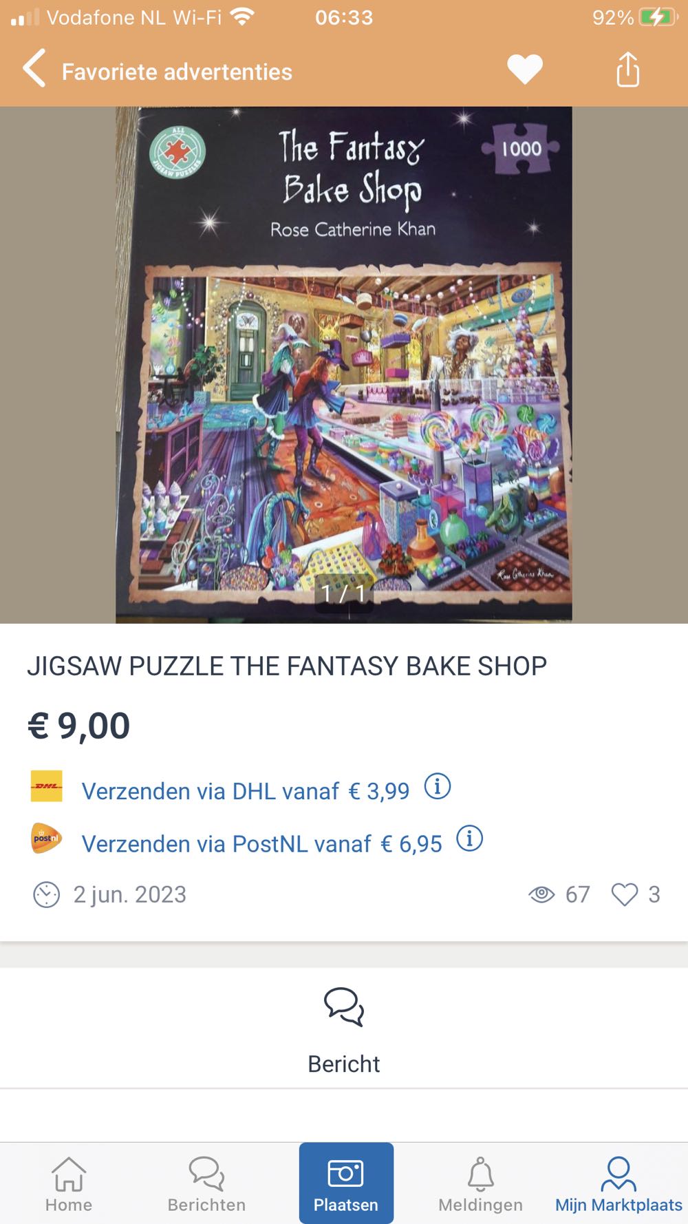 Fantasy Bake Shop Piece Jigsaw Puzzle - All Jigsaw Puzzles puzzle collectible [Barcode 5056318132099] - Main Image 3