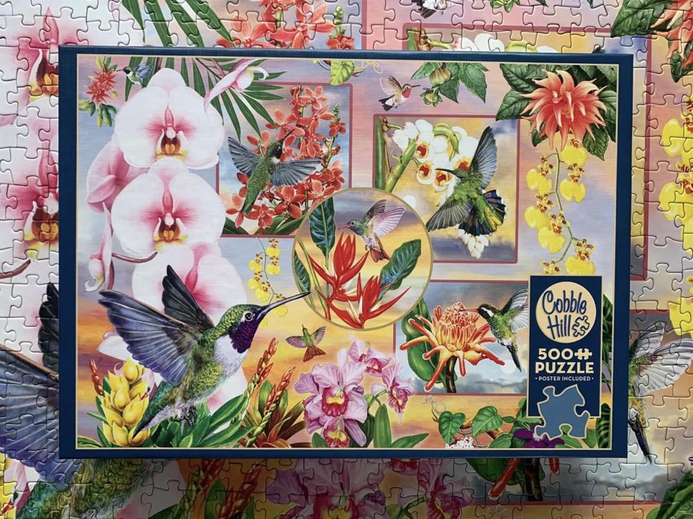 Hummingbird Magic - Cobble Hill puzzle collectible [Barcode 625012850612] - Main Image 4