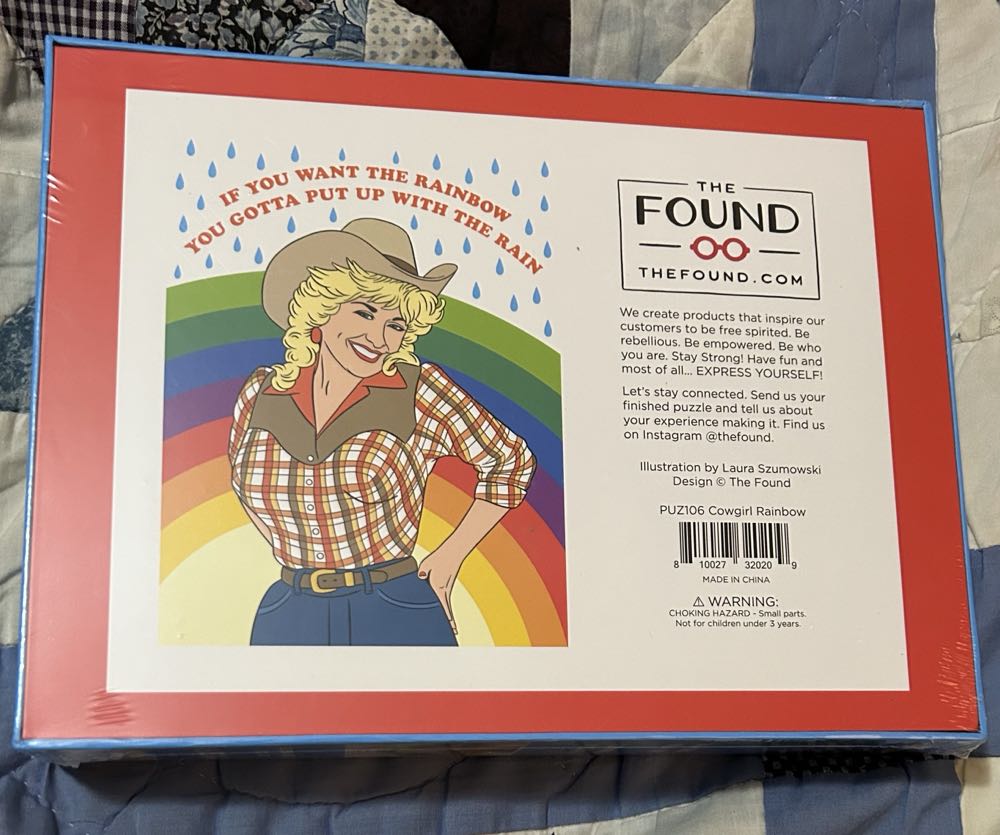 Dolly Parton -Cowgirl Rainbow - The Found puzzle collectible [Barcode 810027320209] - Main Image 2