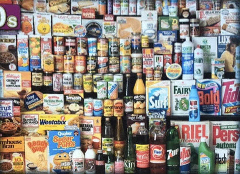 1980s Shopping Basket - Gibsons puzzle collectible [Barcode 5012269070347] - Main Image 2