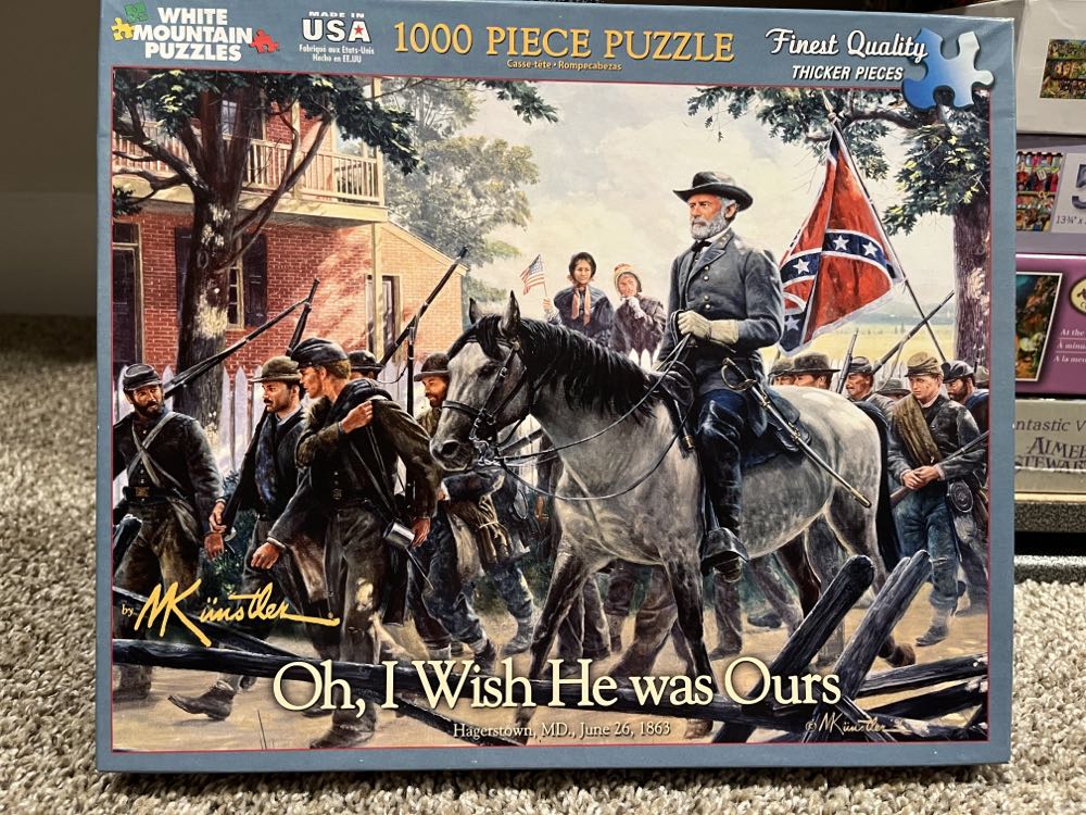 Civil war Series. Oh, Wish He was Ours. NFS - White Mountain puzzle collectible [Barcode 724819257140] - Main Image 2