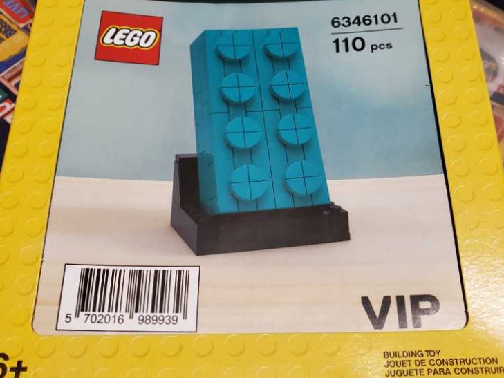 Teal 2x4 Brick  - Lego puzzle collectible [Barcode 5702016989939] - Main Image 1