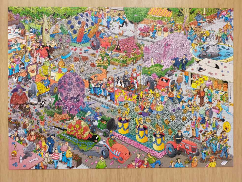 Jan van Haasteren. Bloemencorso  - Jumbo puzzle collectible - Main Image 2