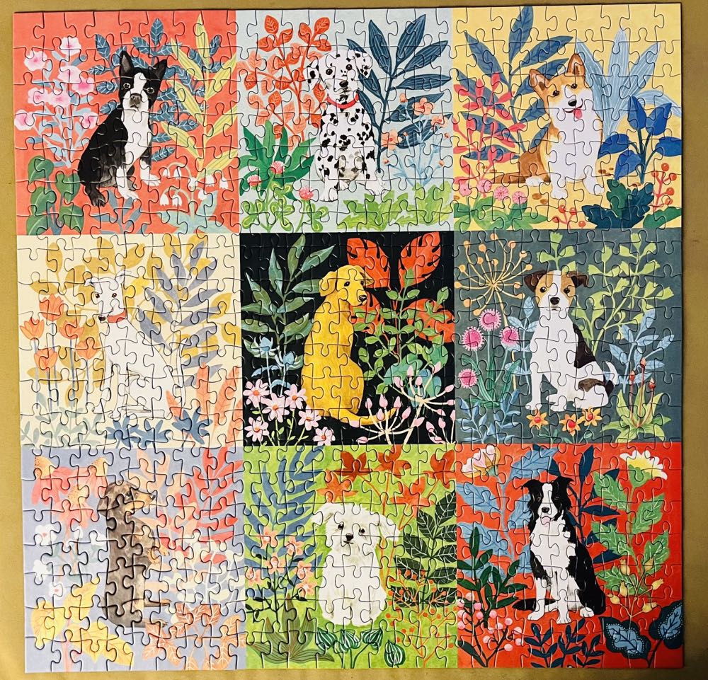 Dogs And Flowers - Good Puzzle Company puzzle collectible [Barcode 616430291200] - Main Image 2