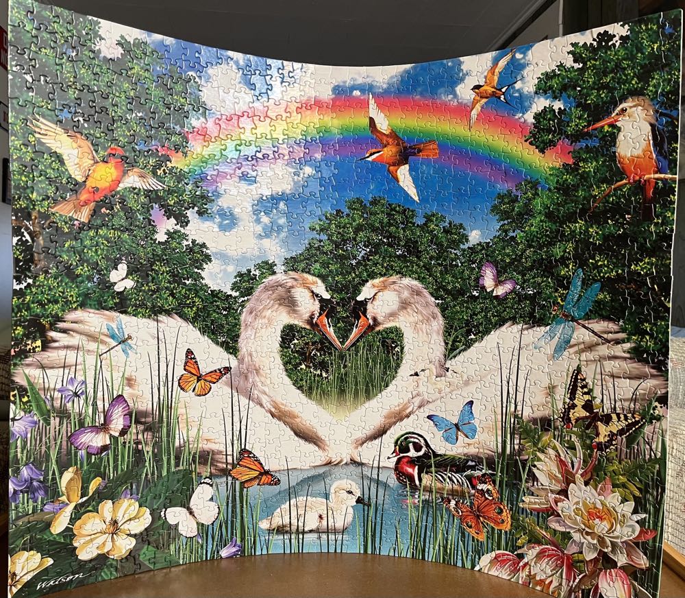 Swan Lake**-605, 4/23/24-TRADED - White Mountain 🇺🇸 puzzle collectible [Barcode 724819251254] - Main Image 4