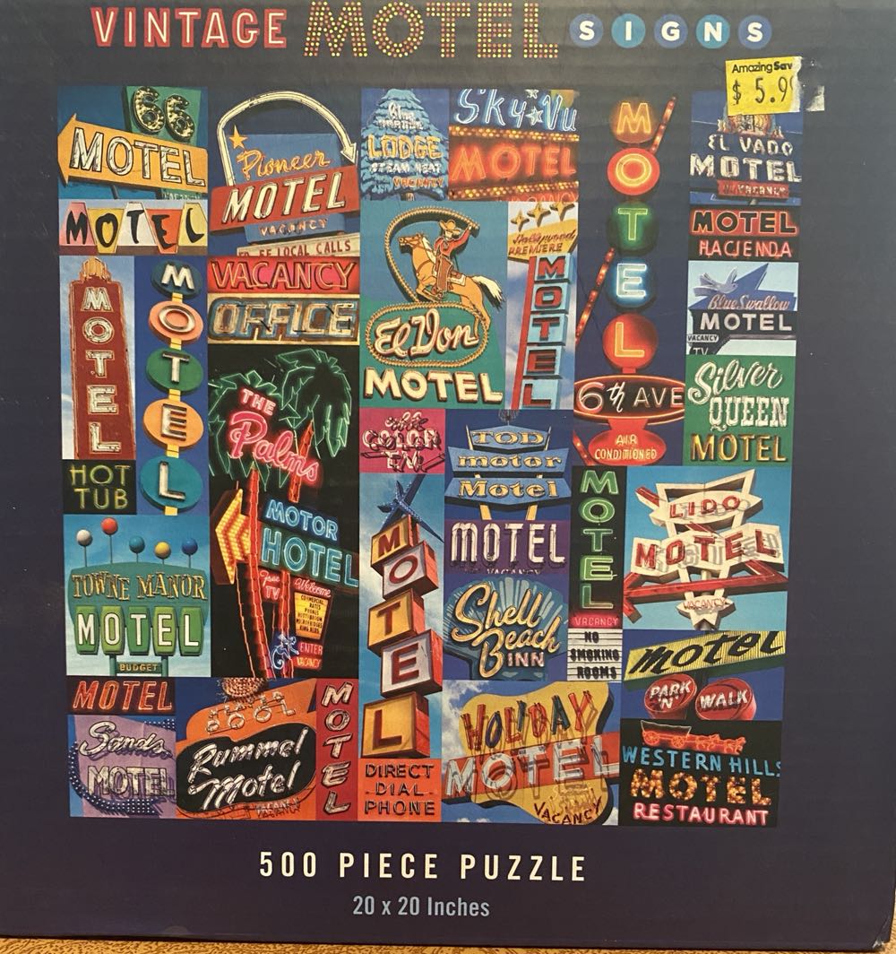Vintage Motel Signs - Galison puzzle collectible [Barcode 9780735358461] - Main Image 2