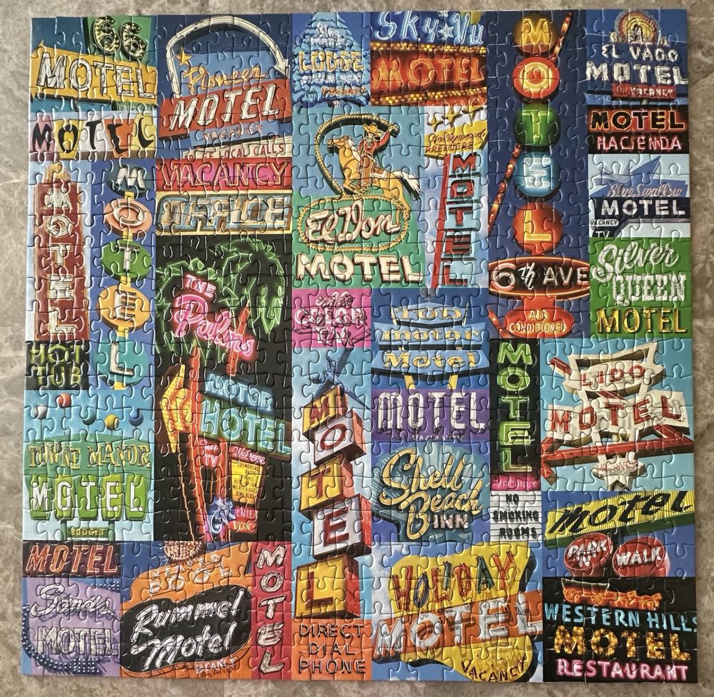 Vintage Motel Signs - Galison puzzle collectible [Barcode 9780735358461] - Main Image 3