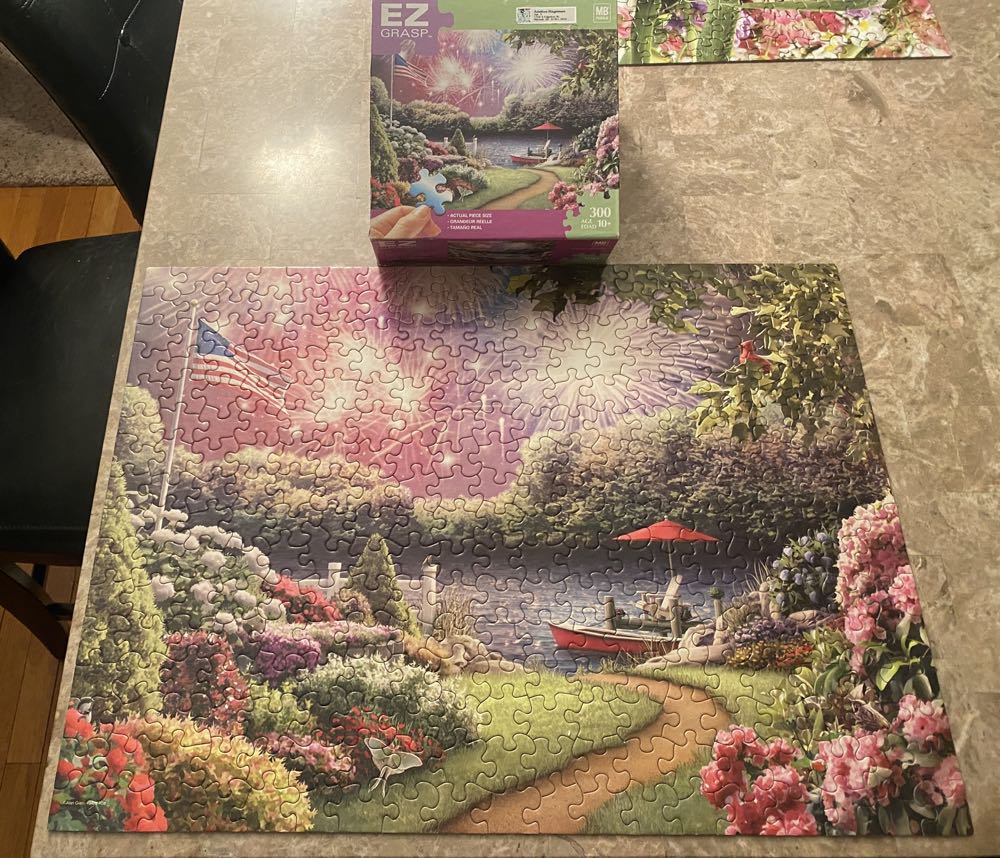 A Peaceful Celebration - Milton Bradley Puzzles puzzle collectible [Barcode 076930494288] - Main Image 2