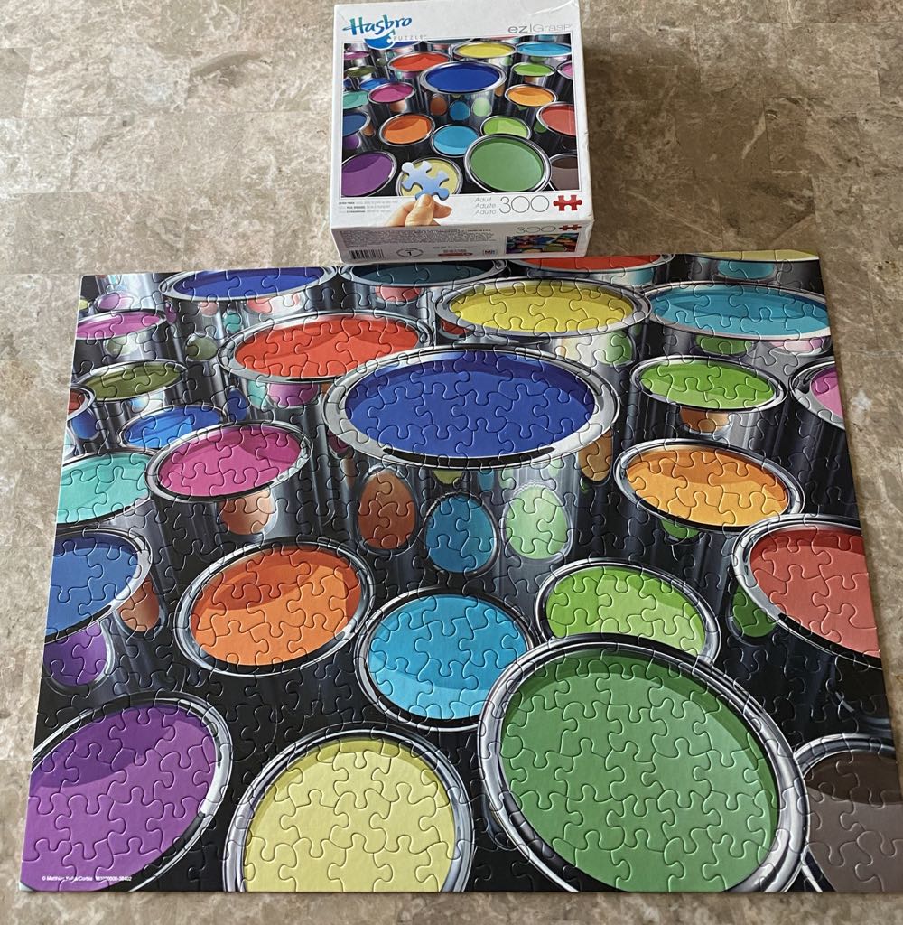 Paint Cans - Hasbro MB Puzzles puzzle collectible [Barcode 653569681786] - Main Image 2