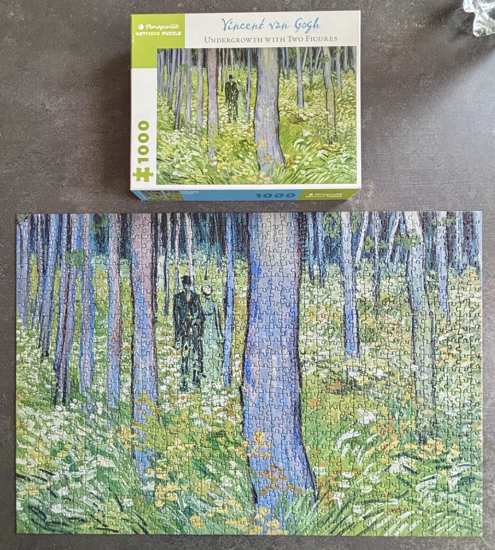 Undergrowth With Two Figures - Pomegranate puzzle collectible [Barcode 9780764983061] - Main Image 2