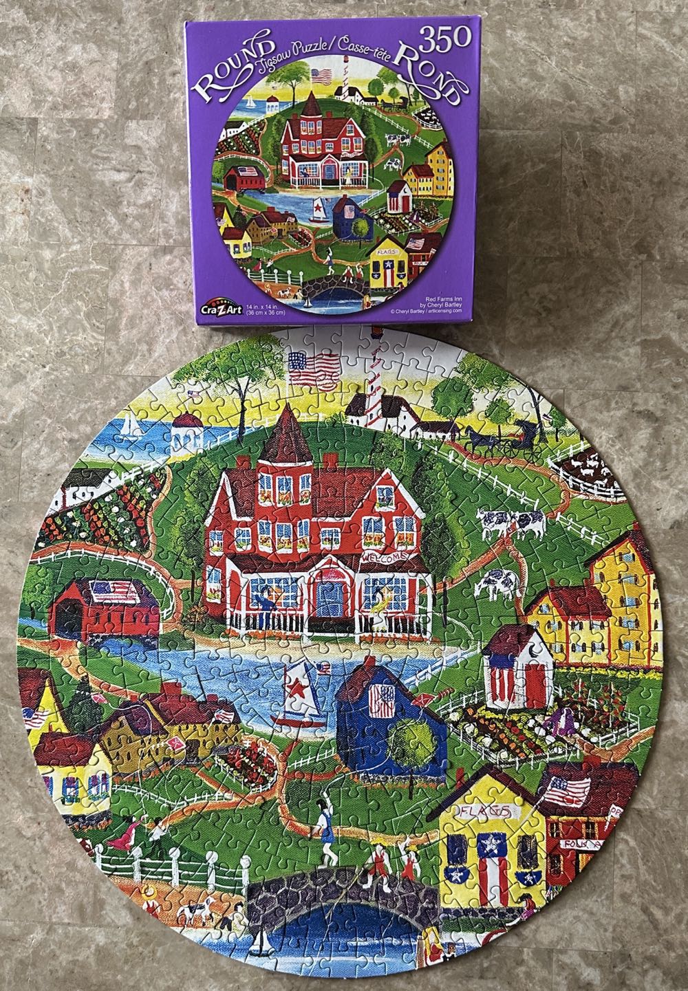 Red Farms Inn - Cra-Z-Art puzzle collectible [Barcode 639277537263] - Main Image 2