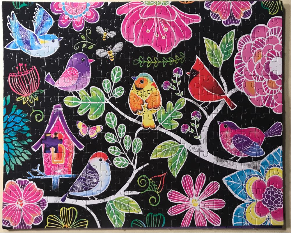 Colorful Birdhouses For Sale & Say it With Birds - CraZArt puzzle collectible [Barcode 639277217899] - Main Image 3