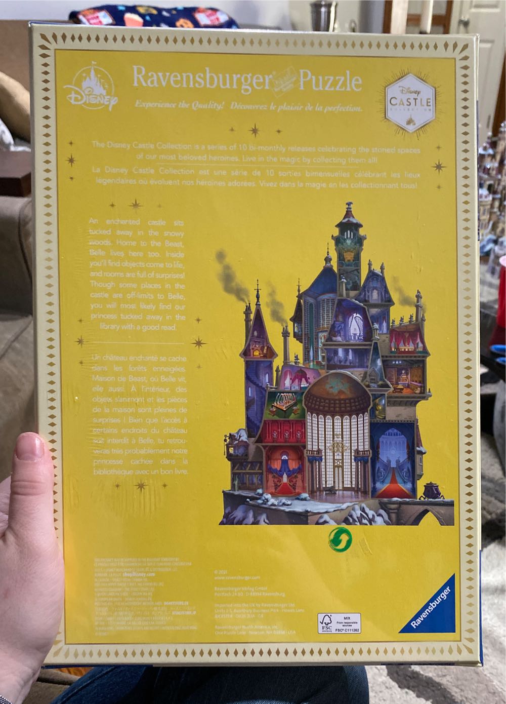 Disney Castle Collection Beauty And The Beast Belle Castle Puzzle Limited New - Ravensburger puzzle collectible [Barcode 460055358943] - Main Image 2