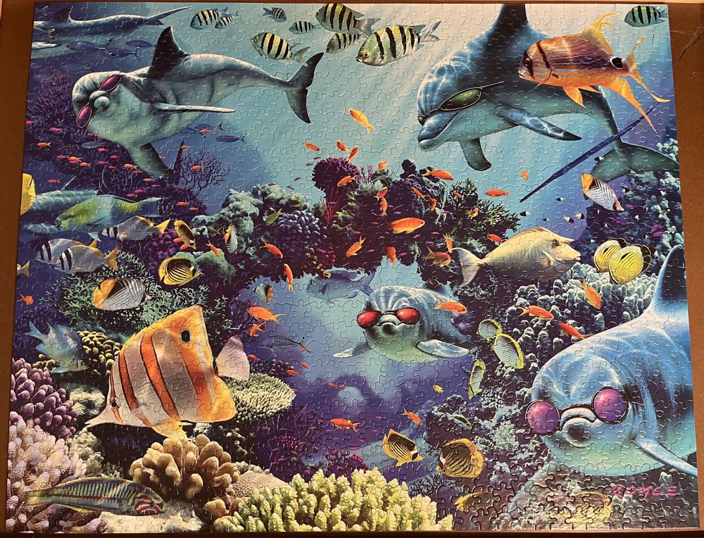 Sunlit Sea-selling  - White Mountain puzzle collectible [Barcode 724819249428] - Main Image 2