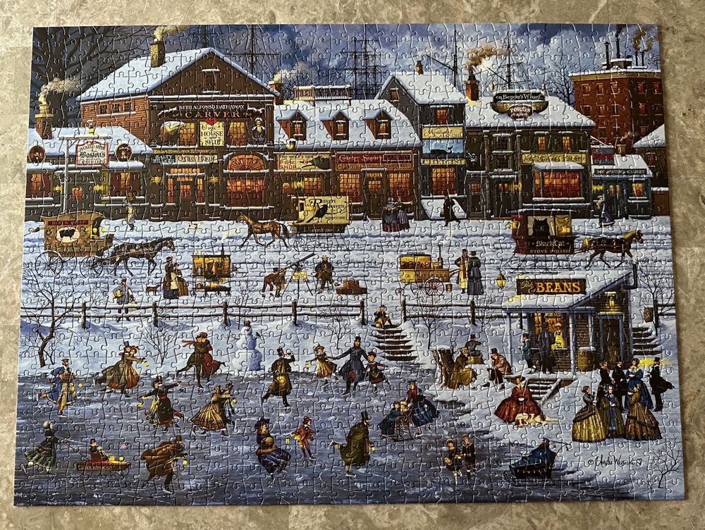 Bostonians and Beans - Buffalo Games puzzle collectible [Barcode 079346115112] - Main Image 3