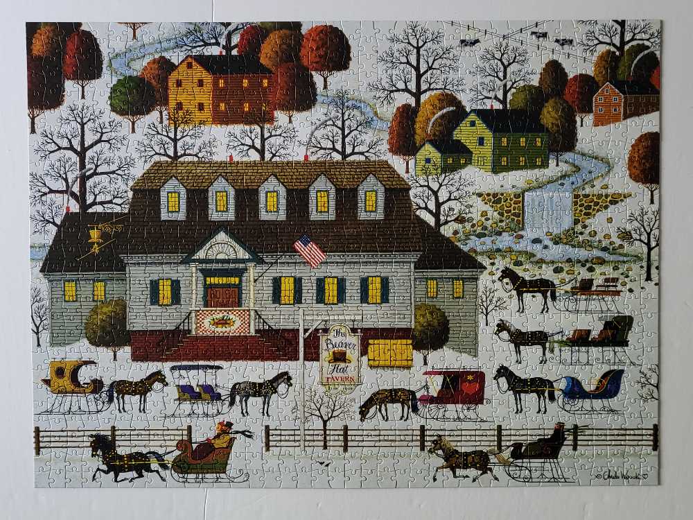 Beaver Hat Tavern - Buffalo puzzle collectible [Barcode 079346115174] - Main Image 2