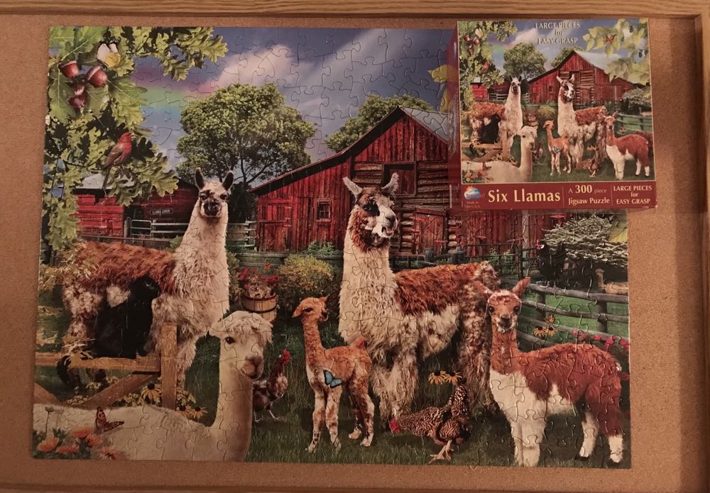 SO Six Llamas - SunsOut puzzle collectible [Barcode 796780350328] - Main Image 2