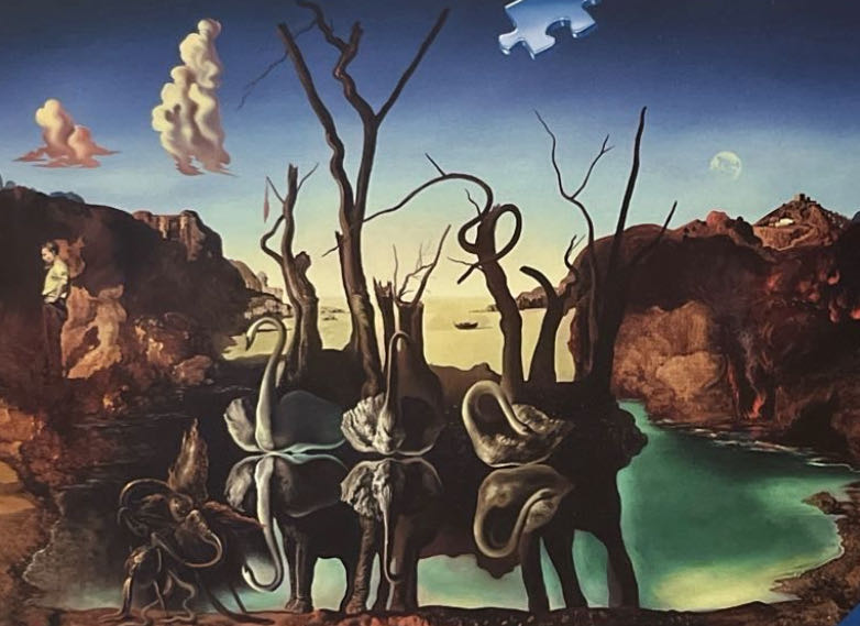 Swans Reflecting Elephants - Ravensberger Puzzle puzzle collectible [Barcode 4005556171804] - Main Image 2