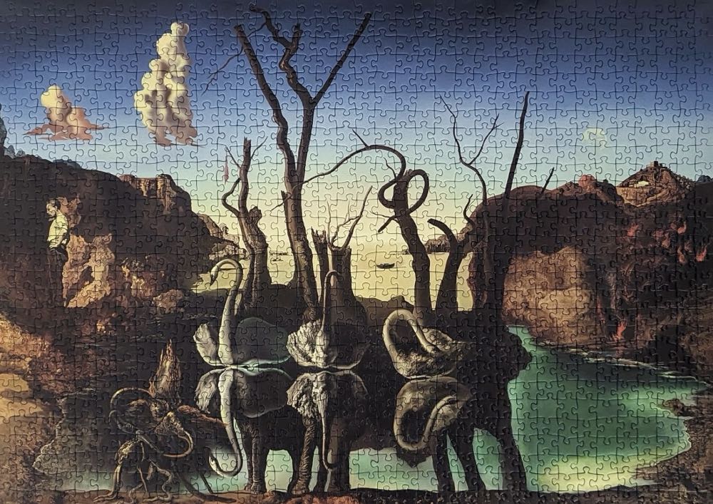 Swans Reflecting Elephants - Ravensberger Puzzle puzzle collectible [Barcode 4005556171804] - Main Image 3