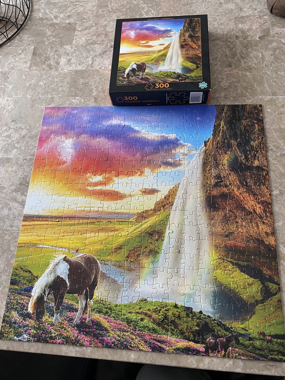 Icelandic Waterfall - Buffalo Games puzzle collectible [Barcode 079346028467] - Main Image 2