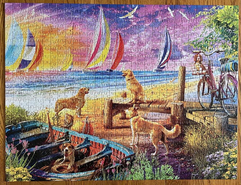 Dog Day At The Pier - Buffalo Games 🇺🇸 puzzle collectible [Barcode 079346173617] - Main Image 2