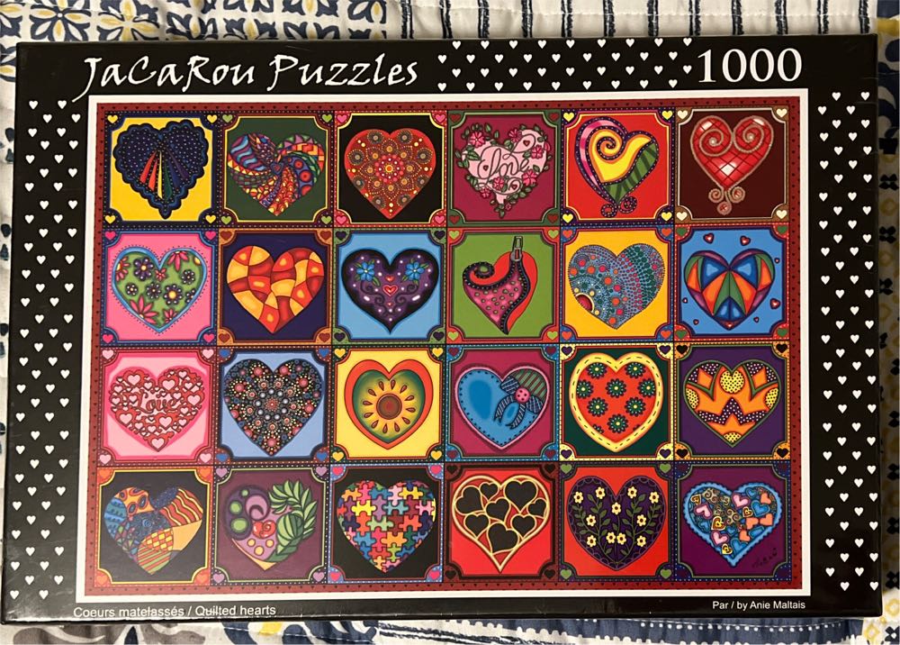 Quilted Hearts  -for Stephanie M  - JaCaRou puzzle collectible [Barcode 034966226976] - Main Image 2