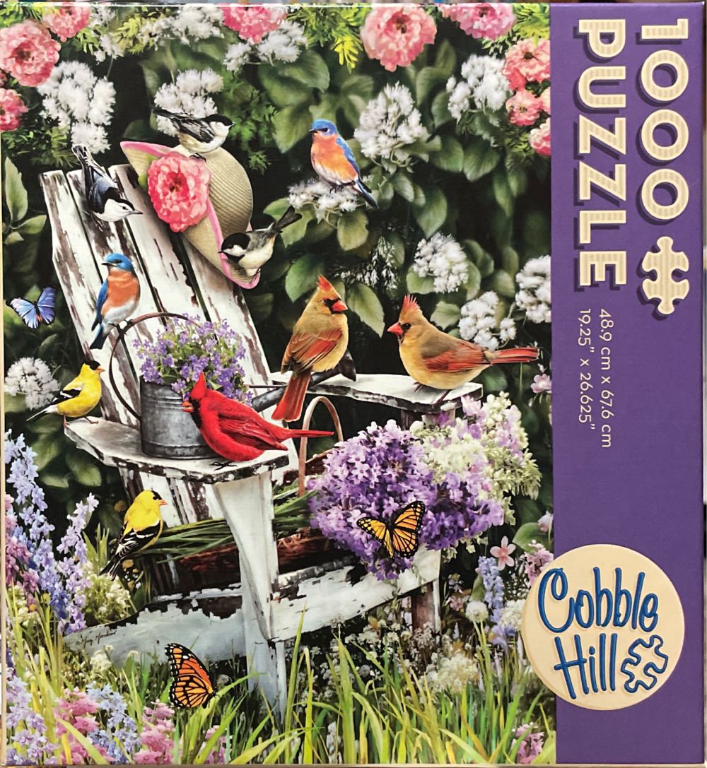 Summer Adirondack Birds - Cobble Hill puzzle collectible [Barcode 625012571913] - Main Image 2