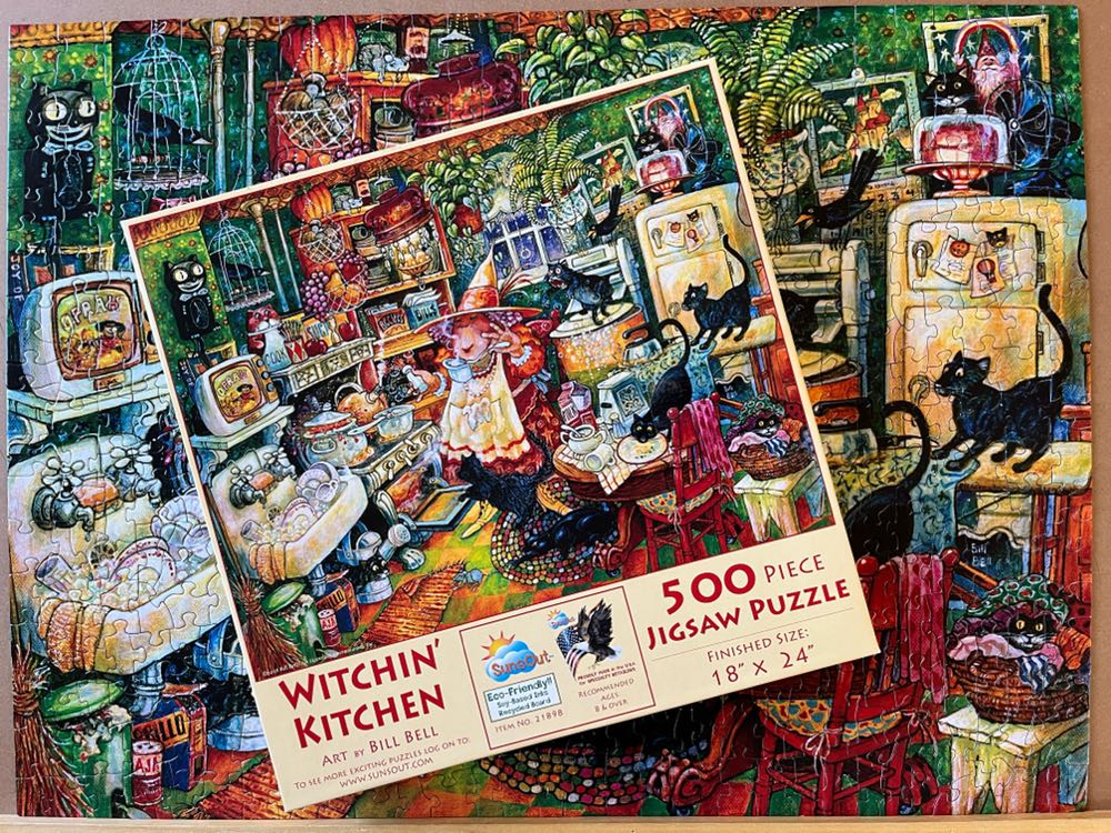 Witchin’ Kitchen - SunsOut puzzle collectible [Barcode 796780218987] - Main Image 2