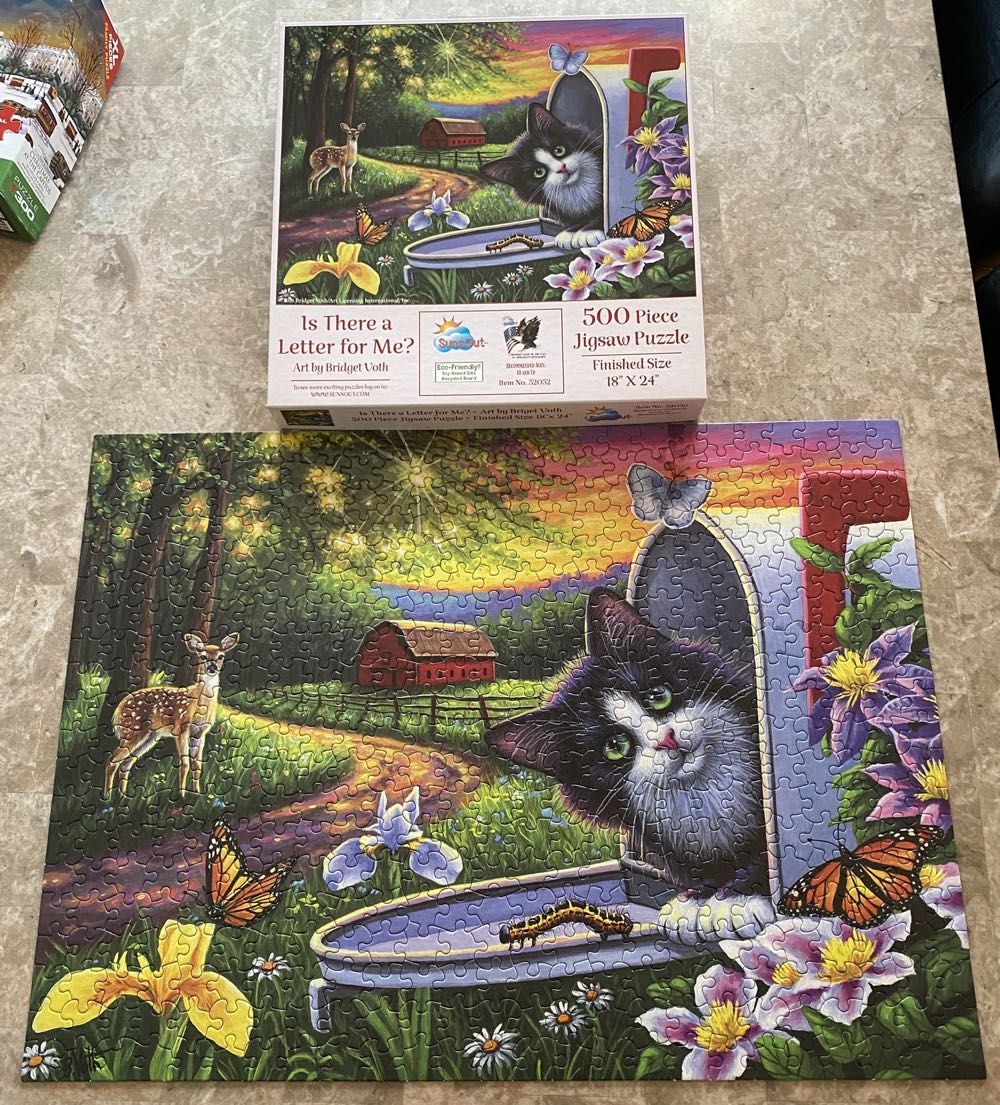 Is There A Letter For Me? - SunsOut puzzle collectible [Barcode 796780520523] - Main Image 2