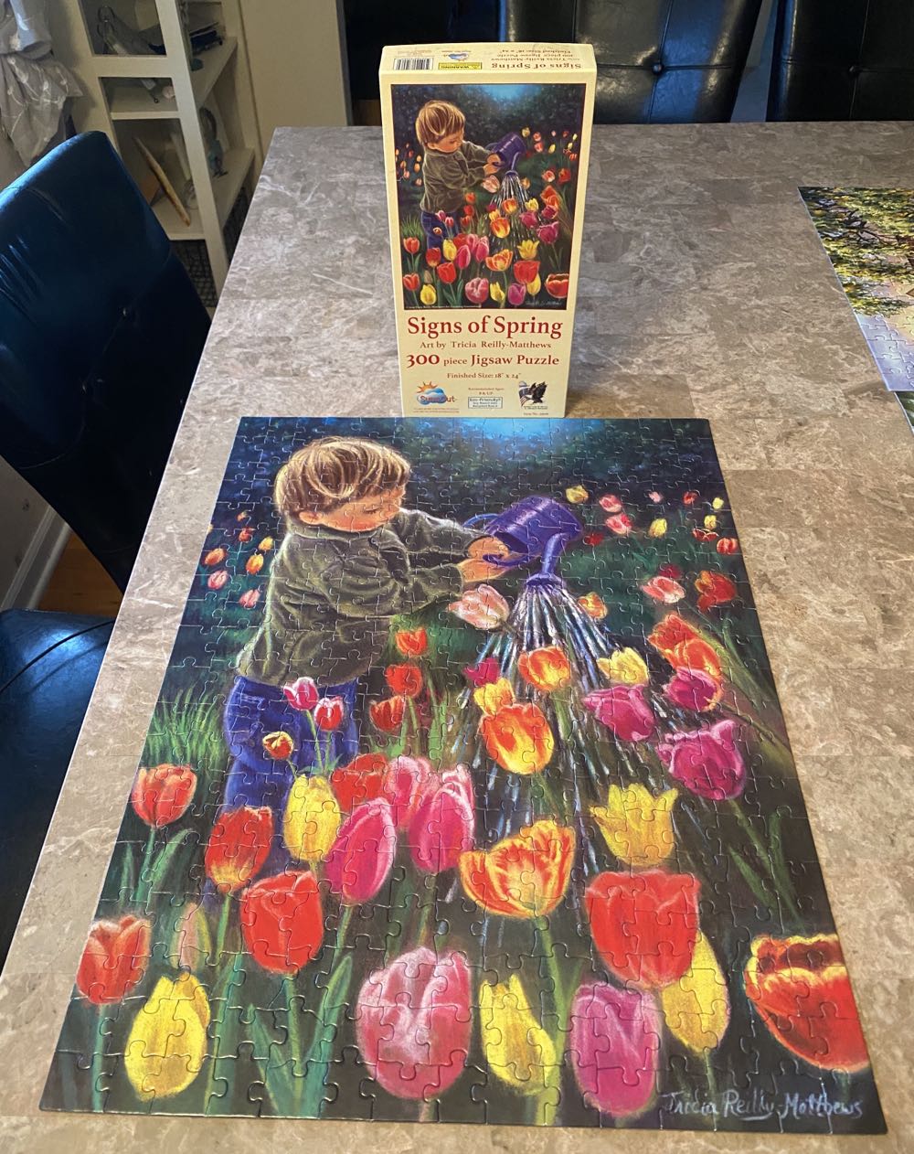 Signs of Spring - SunsOut puzzle collectible [Barcode 796780359062] - Main Image 2