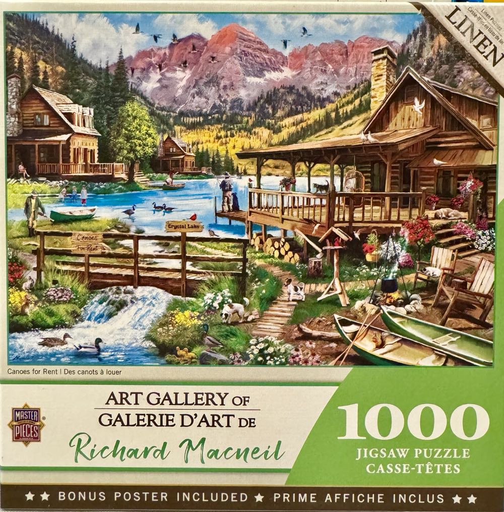 Canoes for Rent (NIB)🧩 - MasterPieces puzzle collectible [Barcode 705988721649] - Main Image 2